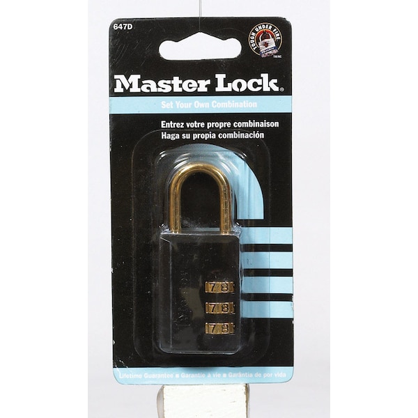 Master Lock PADLOCK LUGGAGE RESETCD1 647D Zoro